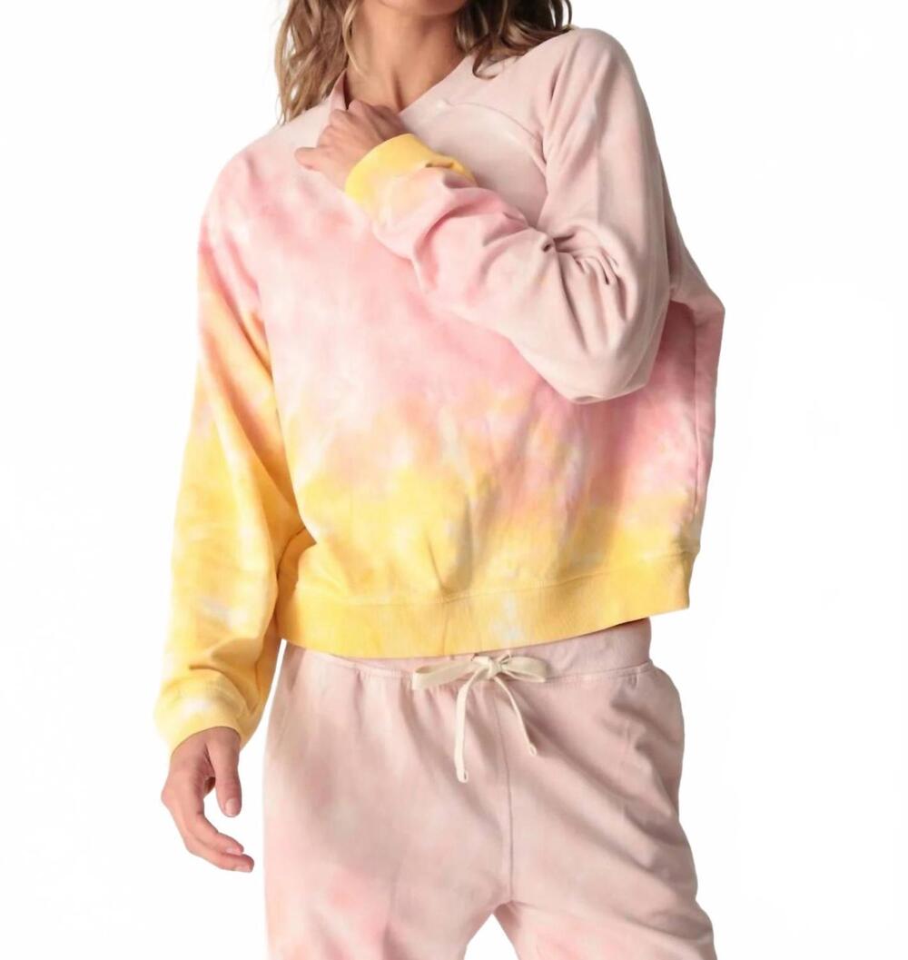 NEW ELECTRIC & ROSE ronan pullover sweatshirt in sunrise